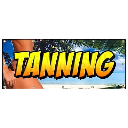 Signmission TANNING BANNER SIGN tan beauty salon spa bed signs spray B-120 Tanning